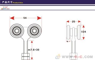 平移门上滑轮 工业门五金配件的重要组成部分